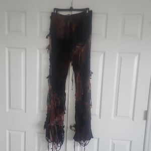 Brown Distressed Pants L